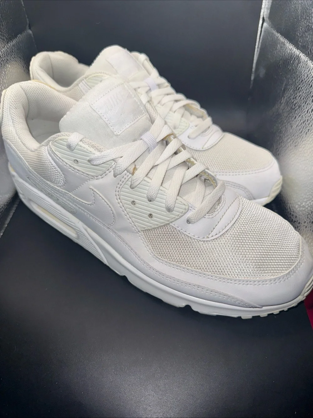 Size 15 - Nike Air Max 90 Triple White 2020, CN8490-100, Clean, No Box, Good